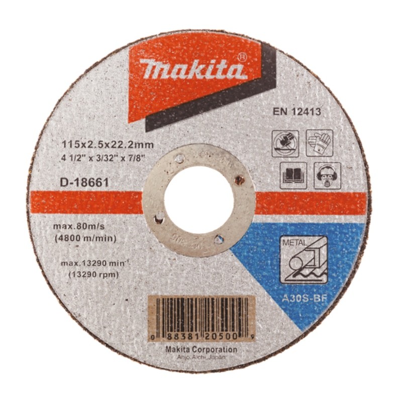 D-18661 MAKITA Disc taiere metal, 115x2.5x22.2 mm