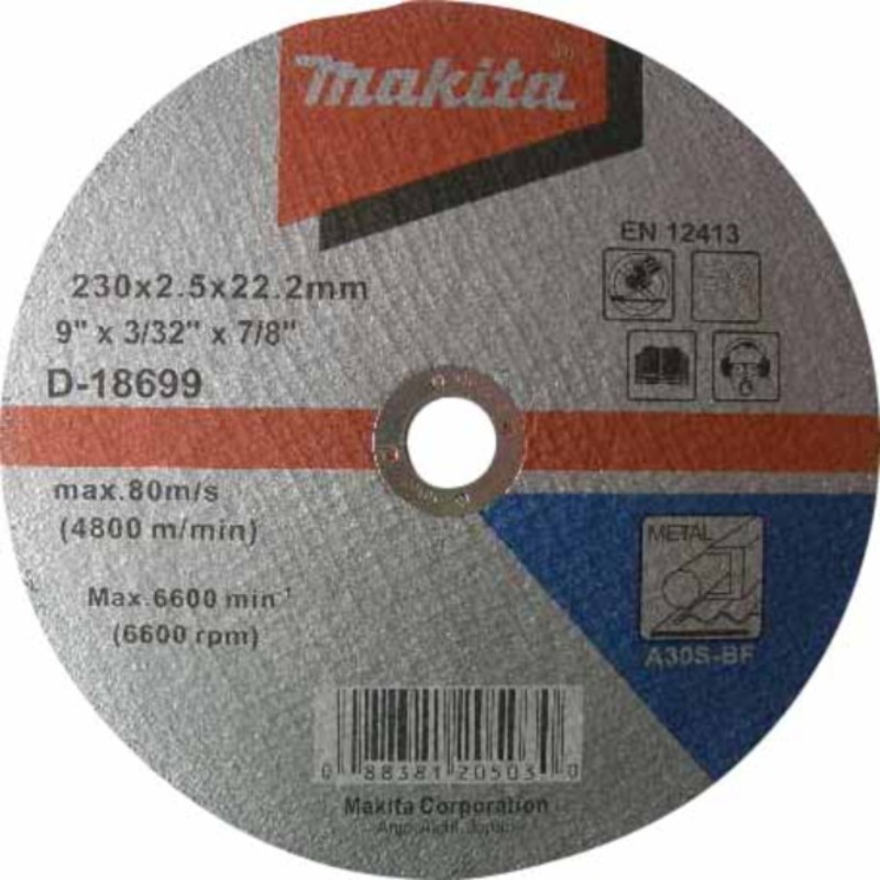 D-18699 MAKITA Set 10 discuri taiere metal,  230x2.5x22.2 mm