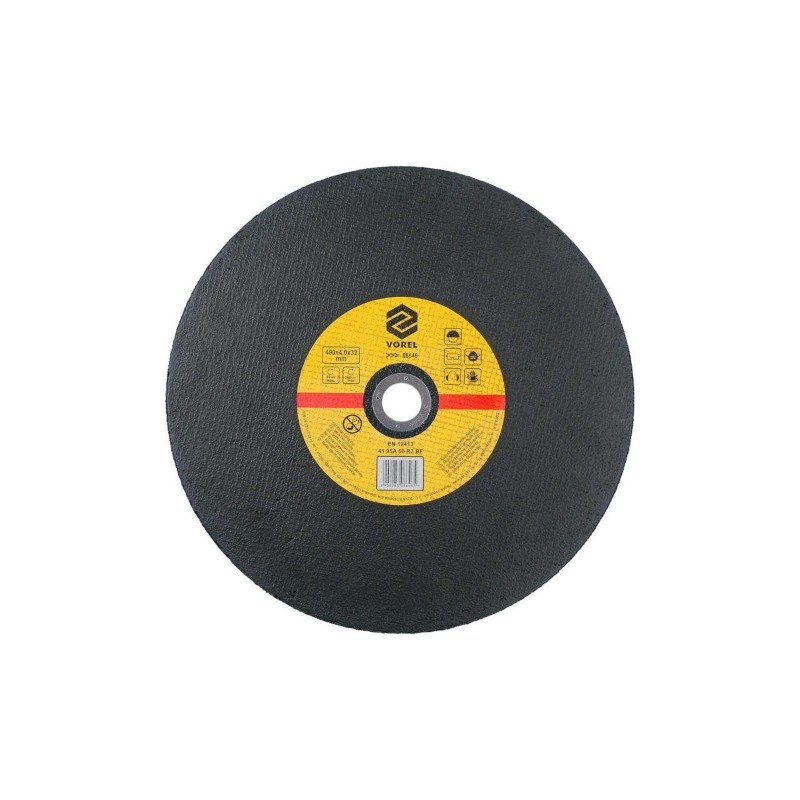08646 VOREL Disc abraziv pentru debitat metale, 400x4x32 mm