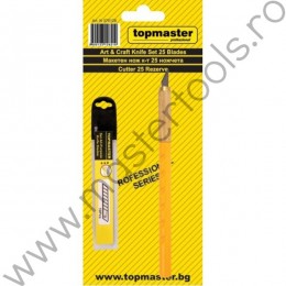 Cutter artizanat cu 25 lame de rezerva TOPMASTER
