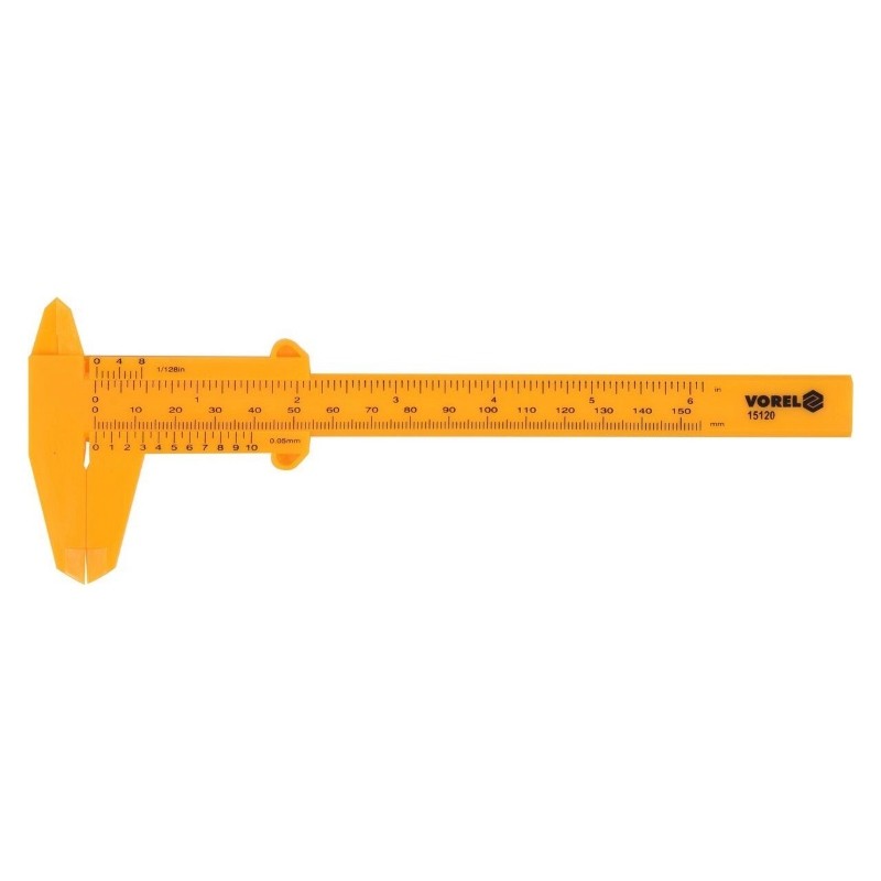 15120 VOREL Subler de plastic, lungime 150 mm