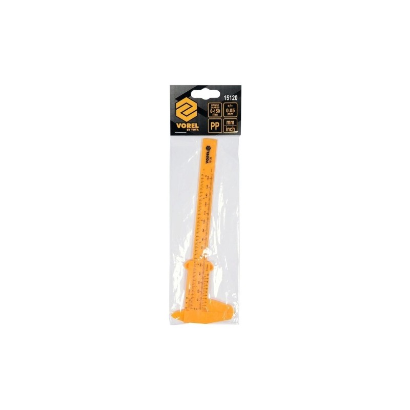 15120 VOREL Subler de plastic, lungime 150 mm