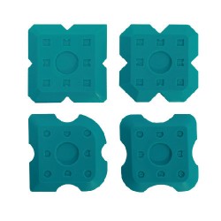 Kit aplicator din silicon, 4buc.