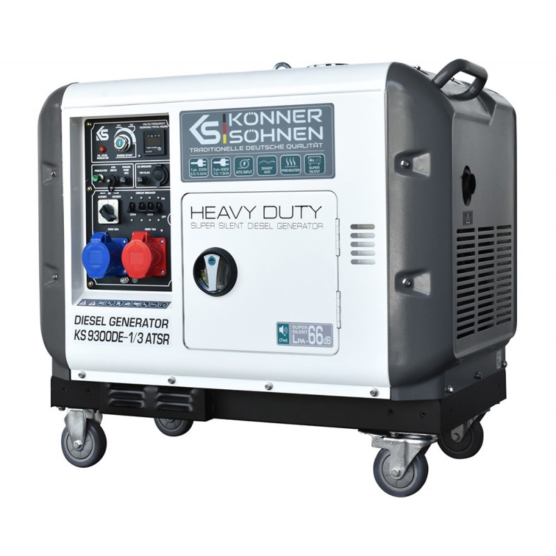 Generator de curent 7.5 kW diesel - Heavy Duty - insonorizat - Konner & Sohnen