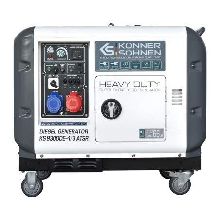 Generator de curent 7.5 kW diesel - Heavy Duty - insonorizat - Konner & Sohnen