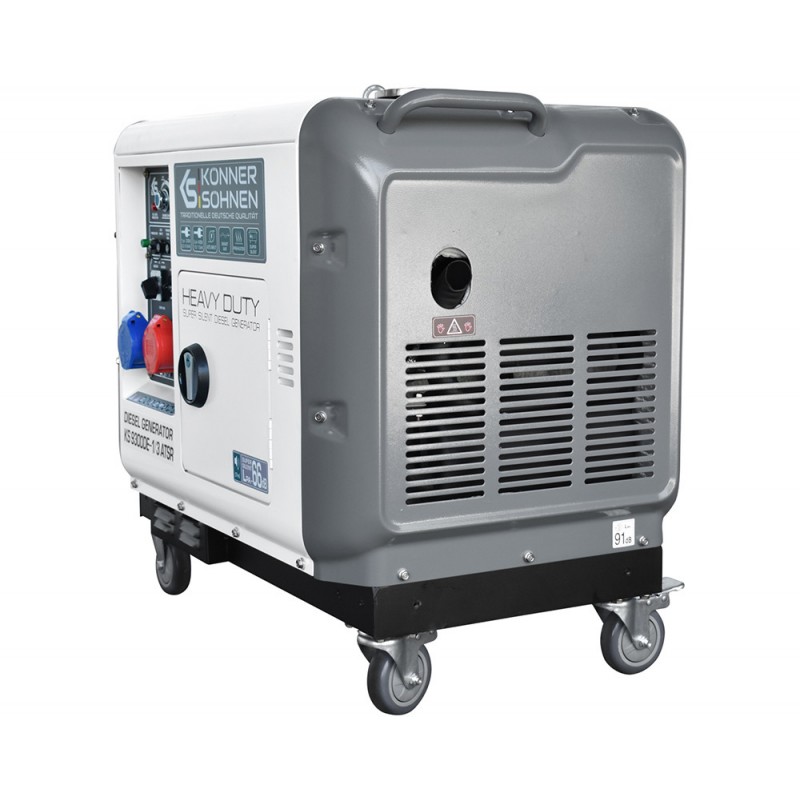Generator de curent 7.5 kW diesel - Heavy Duty - insonorizat - Konner & Sohnen