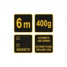 17310 VOREL  Fir cu plumb 400 g, magnetic, 6 m