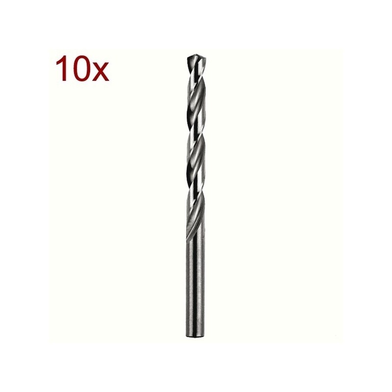 21921 STHOR Set 10 burghie pentru metal 3.2 mm, HSS DIN 338