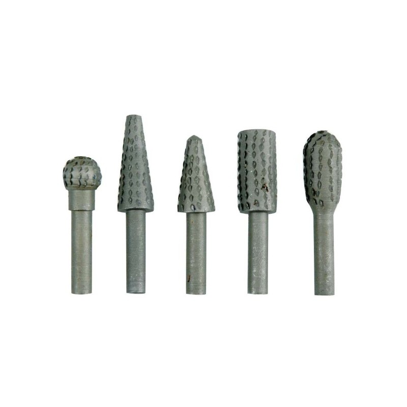 25450 VOREL Set 5 raspile cu tija, diametru dorn 6 mm
