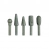 25450 VOREL Set 5 raspile cu tija, diametru dorn 6 mm