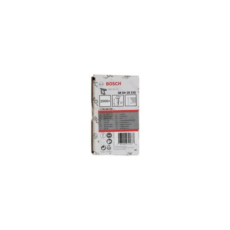 2608200528 BOSCH Set 2000 cuie 32x2.8x1.6mm pT. capsatorul GSK 18V-Li