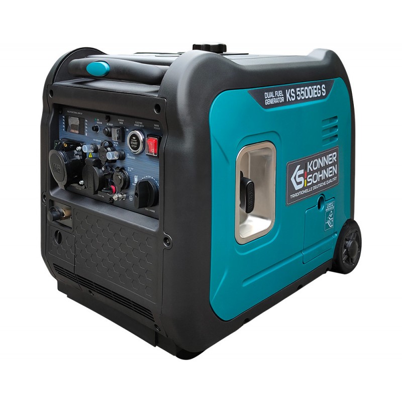 Generator de curent 5.5 kW inverter - HIBRID (GPL + benzina) - insonorizat - Konner & Sohnen
