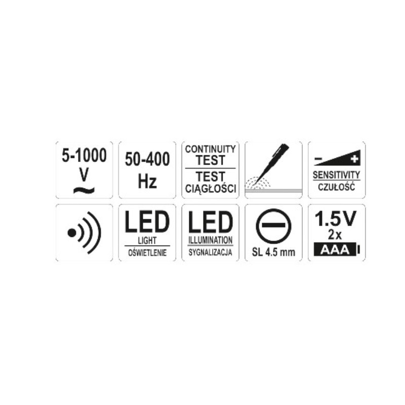 YT-28311 YATO Tester de tensiune cu inductie
