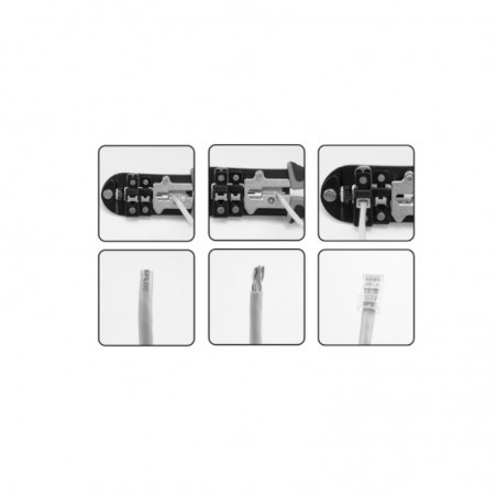 YT-22422 YATO Cleste sertizat pentru conectori RJ45, RJ11, RJ12