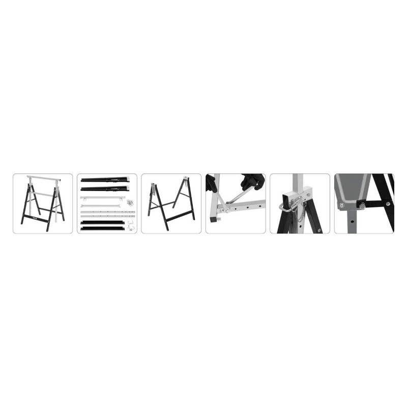 29404 VOREL Suport metalic reglabil, pentru lucru, 79-130 cm