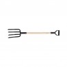 35865 FLO Furca cu 4 dinti si coada de lemn