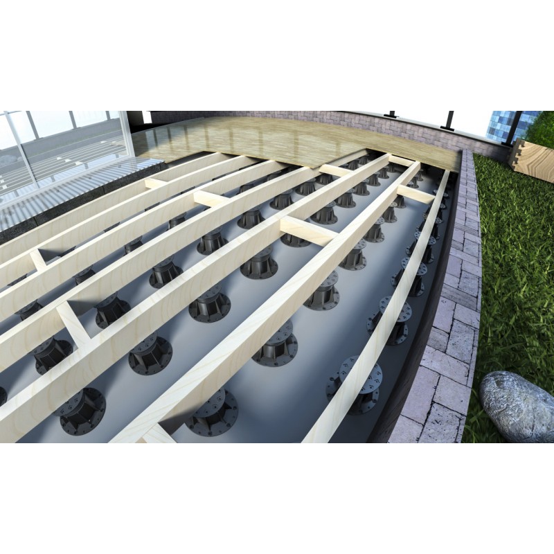 Plot / Piedestal / Suport reglabil pentru gresie / pardoseli inaltate, inaltime variabila 133-225 mm