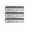 65504 STHOR Set 3 biti profil hexagonal 6x25 mm,  1/4"