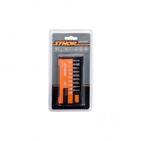 65705 STHOR Set biti cu adaptor, 10 piese