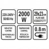 67451 LUND Gratar electric, putere 2200 W, 29 x 23 cm