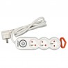 72350 STHOR Prelungitor electric 3 prize si intrerupator, lungime 1.5m