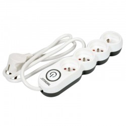 72353 STHOR Prelungitor electric 4 prize si intrerupator, lungime 1.5m