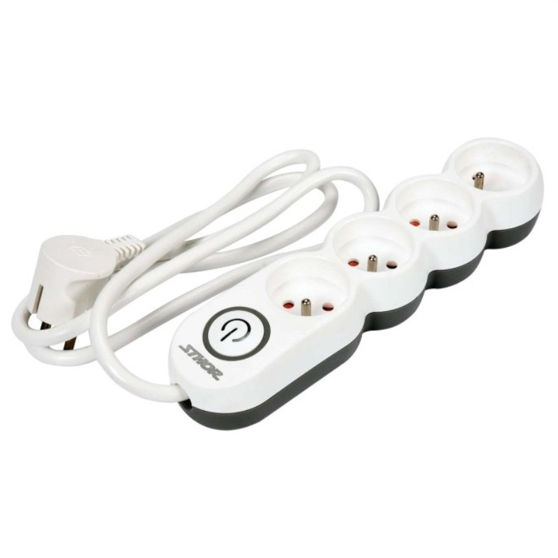 72356 STHOR Prelungitor electric 5 prize si intrerupator, lungime 1.5 m