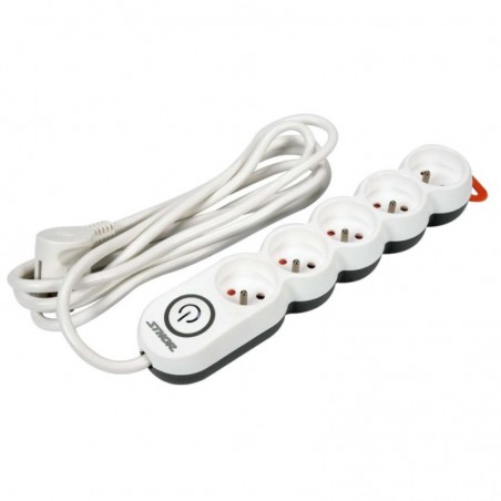 72357 STHOR Prelungitor electric 5 prize si intrerupator, lungime 3 m