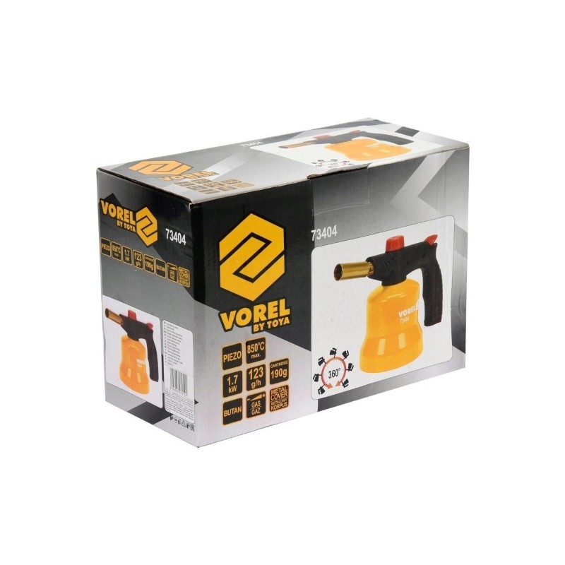 73404 VOREL Lampa cu gaz, cu aprindere piezo-electrica