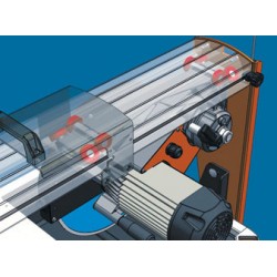 Masina de taiat marmura, granit 260cm, 2.2kW, SUPREME 260S cu laser si roti