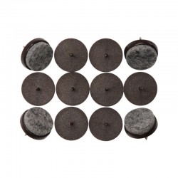 74922 VOREL Picioruse pasla pentru mobilier, diametru 24 mm, 12 bucati