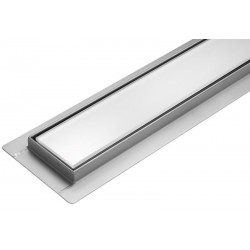 75383 FALA Rigola dus liniar 80 cm, sticla alba, pentru perete