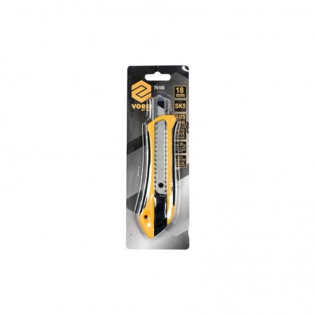 76186 VOREL Cutter 18 mm, maner plastic