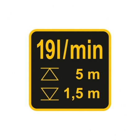 78000 VOREL Pompa manuala, capacitate maxima 19 L/min