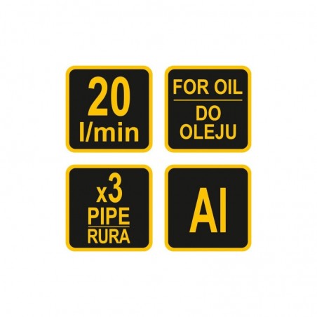 78002 VOREL Pompa manuala din aluminiu de transfer ulei, 20 l/min