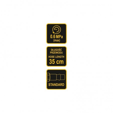 81651 VOREL Pistol cu manometru pentru aer comprimat