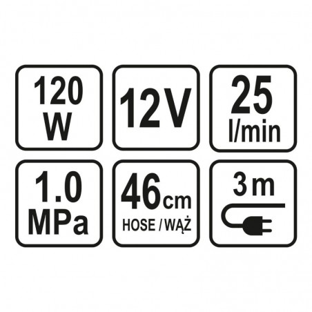 82105 STHOR Compresor auto, putere 120 W, 12 V