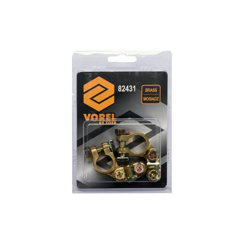 82431 VOREL Set doua cleme pentru baterie auto