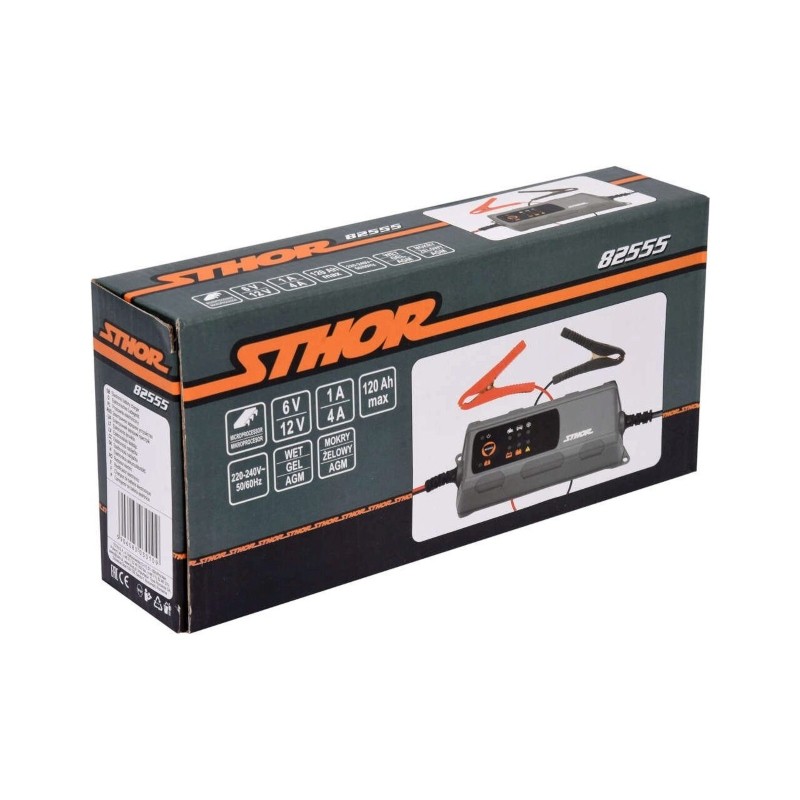 82555 STHOR Redresor 6/12V, 1/4A, 120 Ah