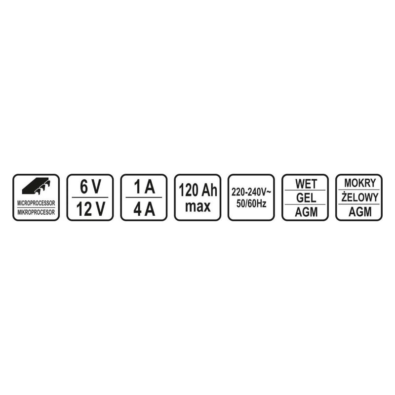 82555 STHOR Redresor 6/12V, 1/4A, 120 Ah