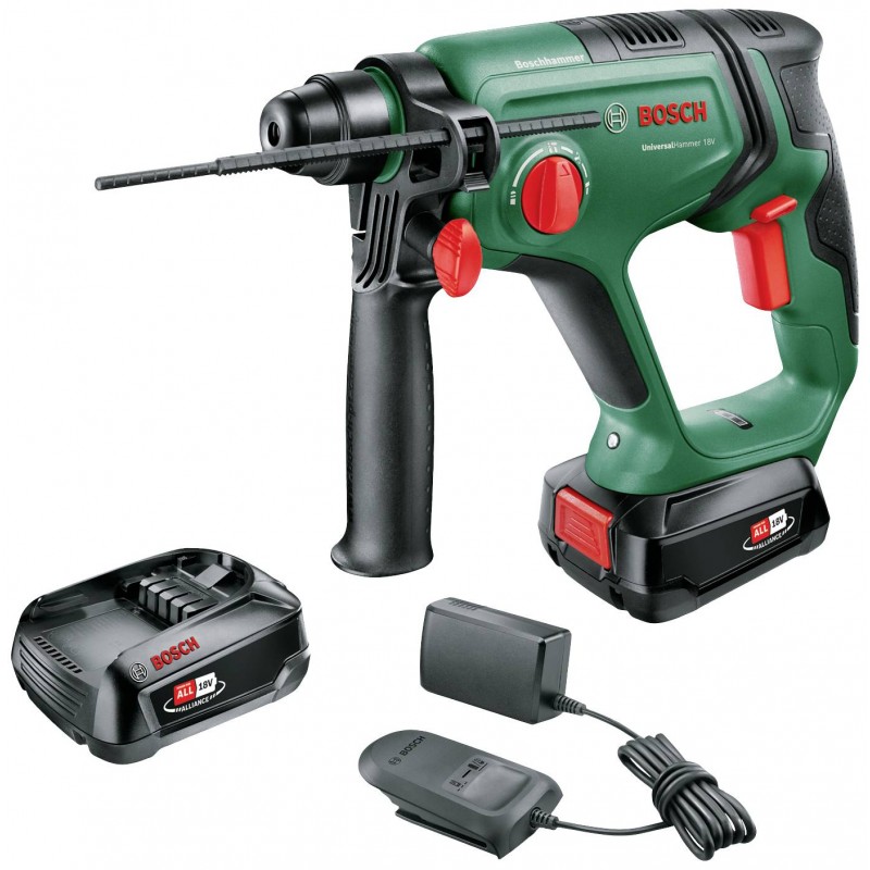 06039D6003 BOSCH Rotopercutor 2xLi-Ion 18V 2.5Ah, SDS +, 2.0J, 2000rpm