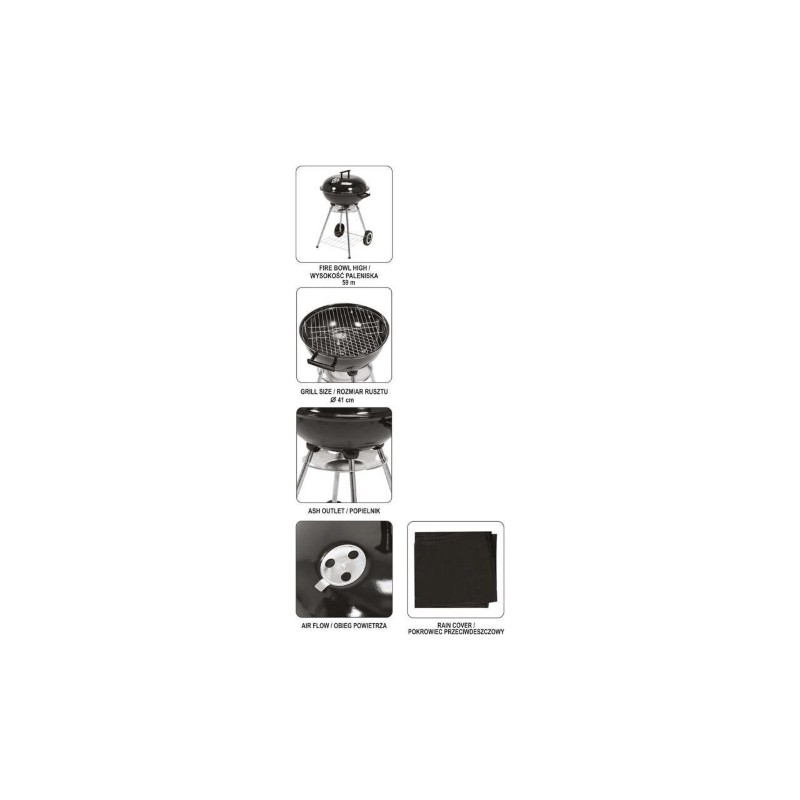 99583 LUND Gratar pentru carbuni, diametru 41 cm