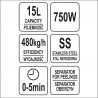 YG-03087 YATO GASTRO Masina de curatat cartofi , capacitate 15L