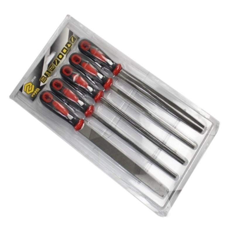 25166 VOREL Set 5 pile otel, lungime 200 mm