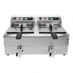 YG-04634 YATO GASTRO Friteuza dubla electrica, 2 x 12 L, 2 x 5 kW