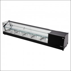 YG-05007 YATO GASTRO Vitrina frigorifica 5 x 1/2 GN, 175 x 39.5 x 37.5 cm