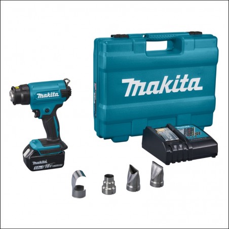 DHG180RT MAKITA Pistol cu aer cald cu un acumulator LTX 18 V, 5 Ah