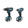 DLX2127J1 MAKITA Kit 2 scule(DDF482+DTD152) 3xLi-Ion 18V3Ah+incarcator