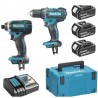 DLX2127J1 MAKITA Kit 2 scule(DDF482+DTD152) 3xLi-Ion 18V3Ah+incarcator