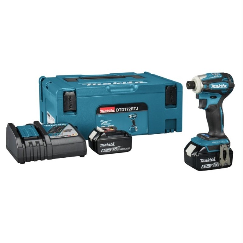 DTD172RTJ MAKITA Masina 180Nm, 2 Li-ion 18V, 5 Ah, valiza Makpac 2